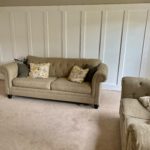 board and batten trim living room