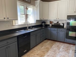 Fusion Mineral paint painted kitchen cabinets